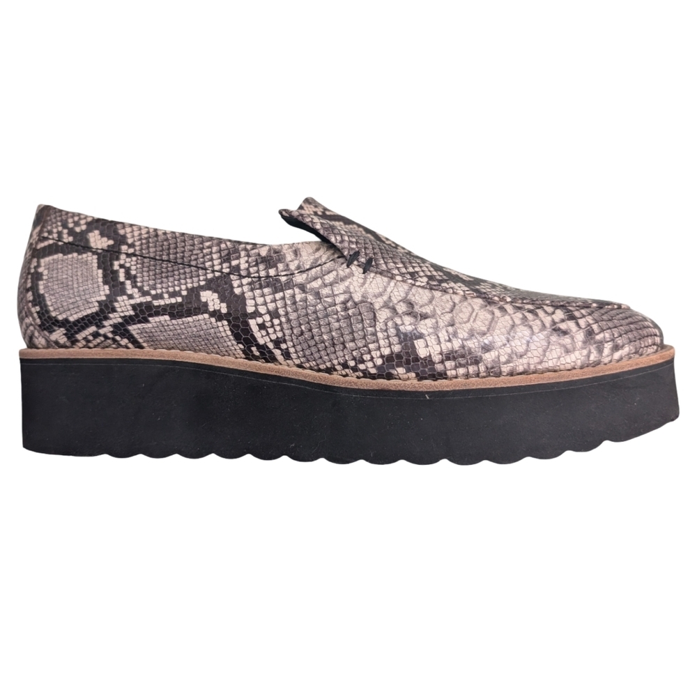 VINCE Zeta Snake Print Platform Loafers Size 9.5 - Like NEW! - Picture 2 of 10